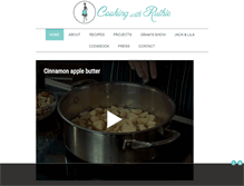 Tablet Screenshot of cookingwithruthie.com